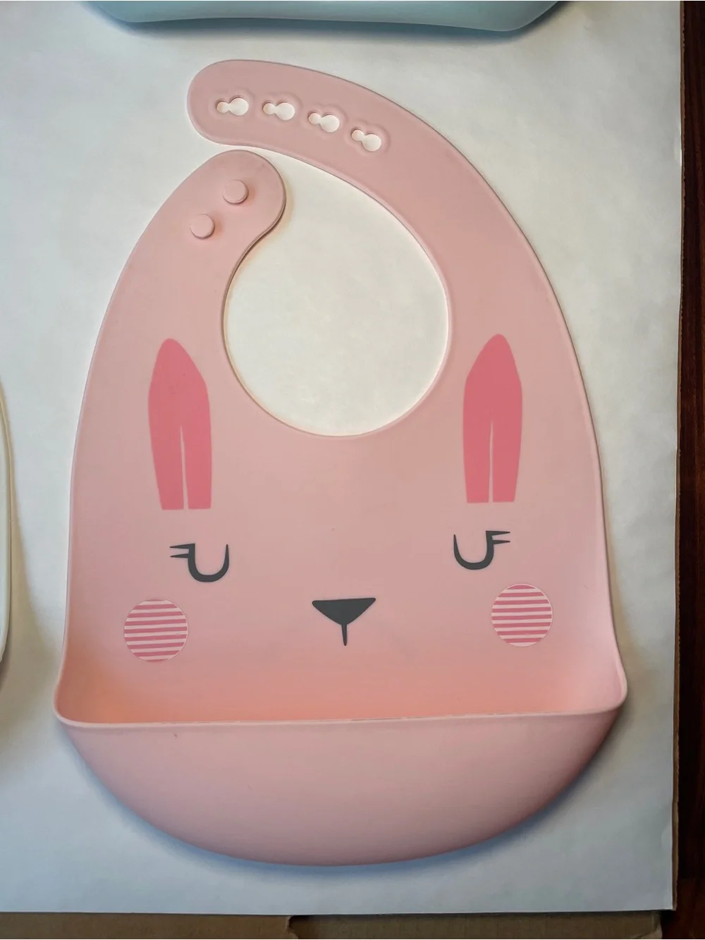 Four (4) Silicone Baby and Toddler Bibs